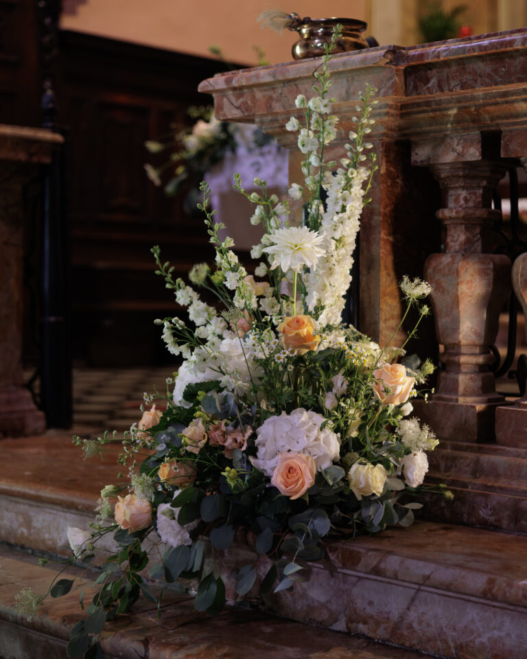 Composizione Matrimonio tonalità pastello